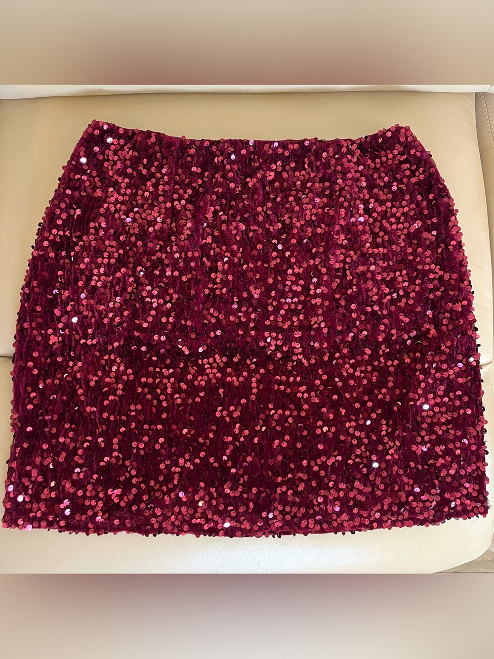 Velvet Sequin Skirt